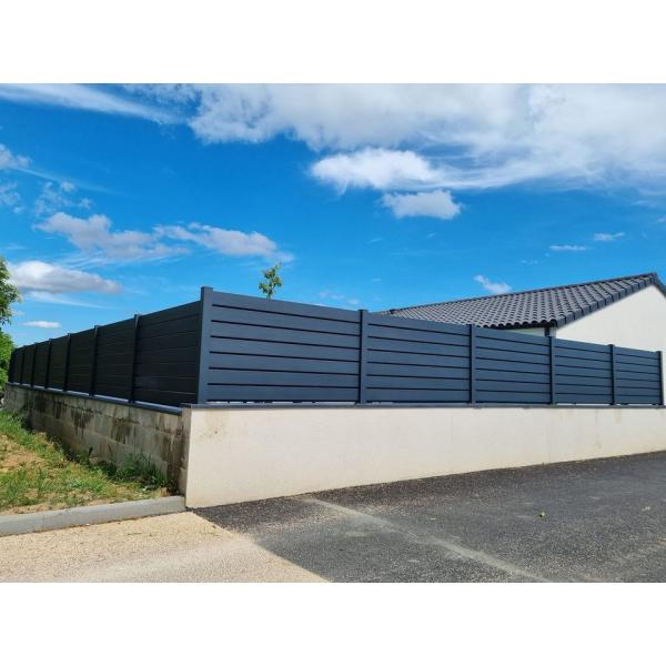 Privacy Modern Style 5 Ft Aluminum Fence Panels Powder Coated Aluminum Wrought Iron Fence