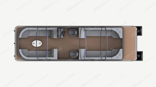 Aluminum Family Party Pontoon Boat With Trailer And Stereo System Optional