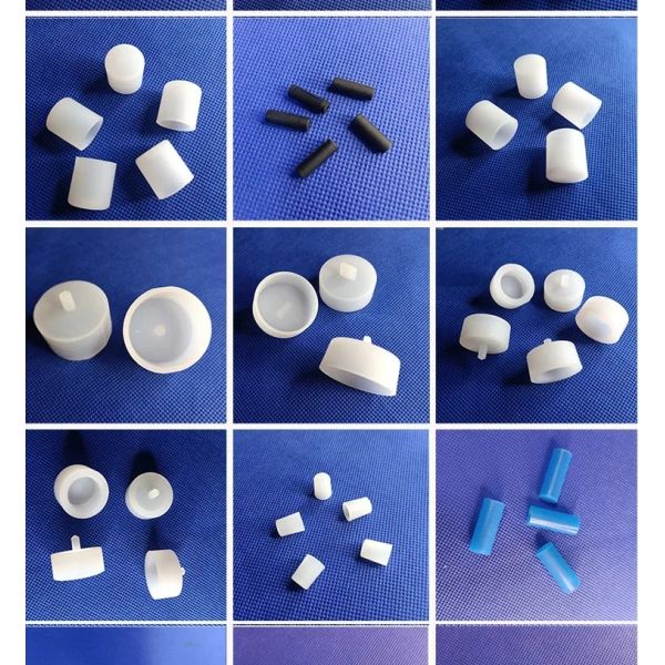 YZ-030 High Temperature Resistant Silicone Screw Waterproof Dustproof Soft Rubber Protective Sleeve with Round Structure