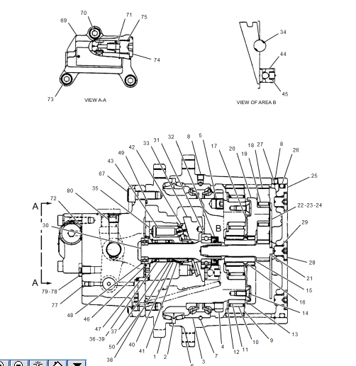 Мотор 194-6469 20S-60-22101 конечной передачи экскаватора PC20 PC30 KOMATSU идя