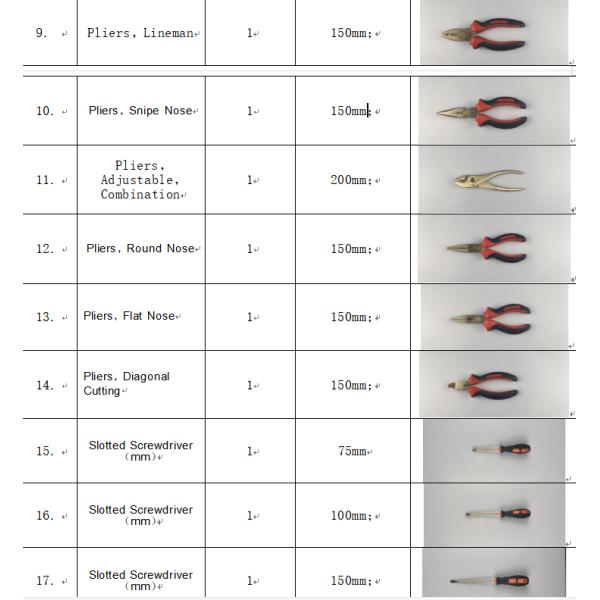 36 Pcs Eod Tool Kits Non Magnetic Beryllium Copper Alloy Material