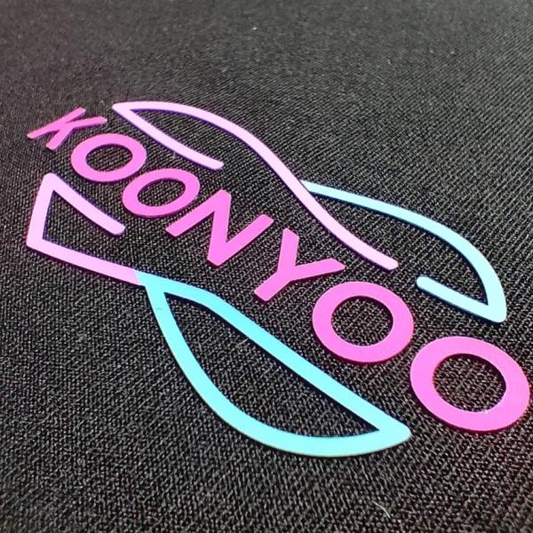 Logo de transfert de chaleur en silicone de 1 mm surélevé Logo de caoutchouc 3D en vinyle mat