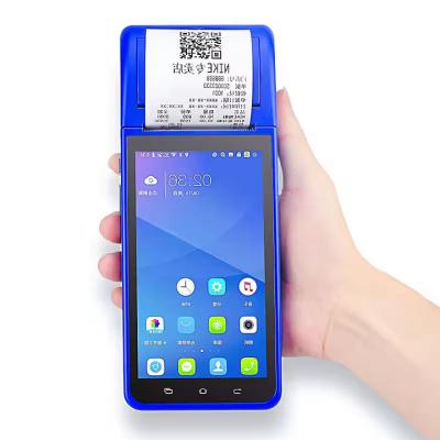 Terminal de paiement mobile NFC intelligent 5,5 pouces Machine de point de vente portable Terminal intelligent portable avec imprimante et caméra