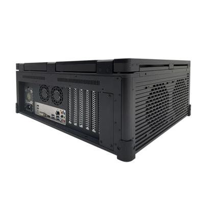 Portable IPC Industrial PC Rugged Desktop Computer Reinforced 17.3 Inch Triple Screen