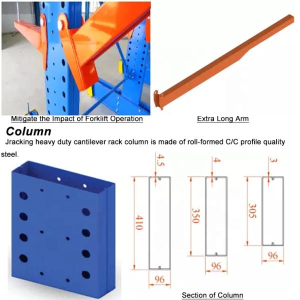 Adjustable Shelf Bracket Industrial Pipe Cantilever Heavy Duty Shelves For Storage