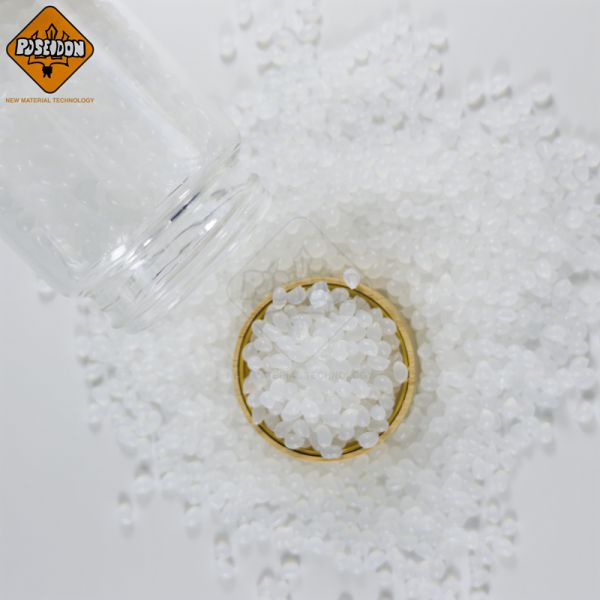 White Granule Hot Melt Glue Polyolefin Adhesive Flat Pleated Paper