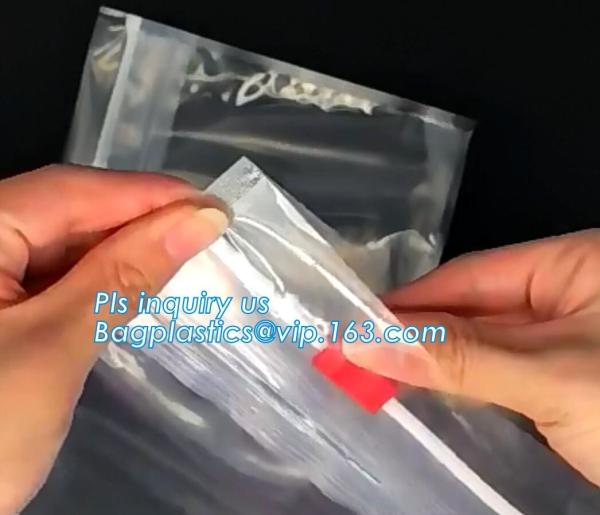 bag with plastic zipper and slider OEM orders are welcome, slider zip frosted soft touch plastic bag for T-Shirt packagi