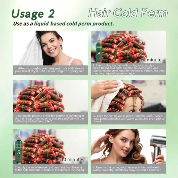 Natural OEM Hair Perm Cream Raw Material Perming Hair Solution Herbal Perm Cream