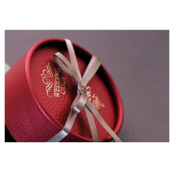 Logo personnalisé Emballage de truffe recyclable Carton rond Boîte de chocolat Favourites Cadeau Pour Souvenirs de Mariage