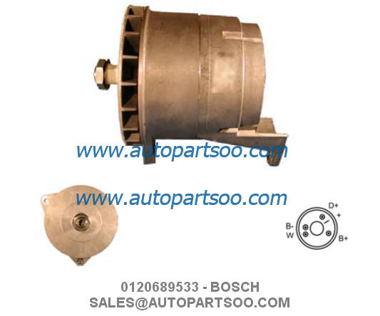 0120689533 0120689591 - альтернатор 24V 120A Alternador BOSCH