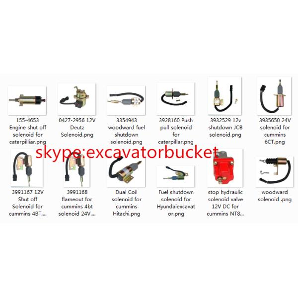 Shutdown solenoid for heavy machinery volvo, , jcb, cummins and so on