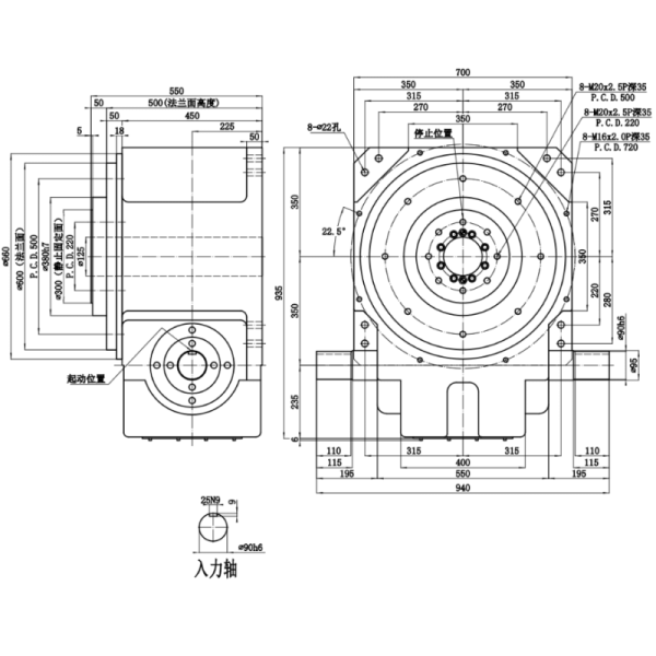Heavy Load Handling Cam Indexers With Hollow Shaft For Industrial Machinery