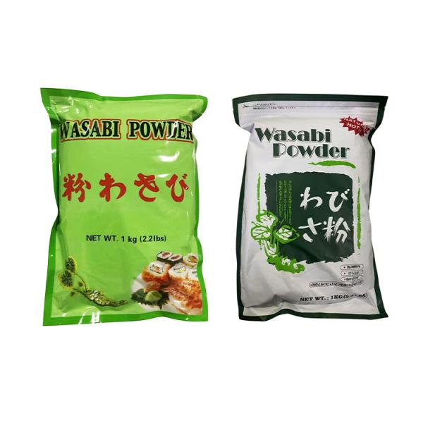 Wasabi Seasoning Powder Hot Sale Natural Green 100% Fresh Shelf Life Custom Weight Kg Fast Food Mustard