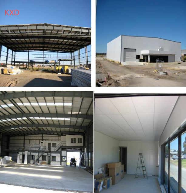 Large-Span Steel Prefabricated Hangar for Aircraft Shelter and Repair