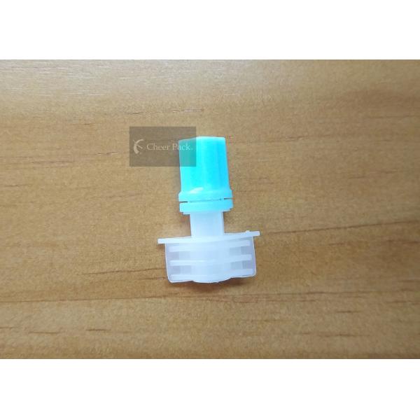 Blue Color Plastic Spout Pouch Cap Small Diameter 5mm Easy Close Off