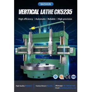 Heavy Duty CNC Vertical Lathe Machine with Large Diameter Turning and Twin Spindle for Wind Power Parts