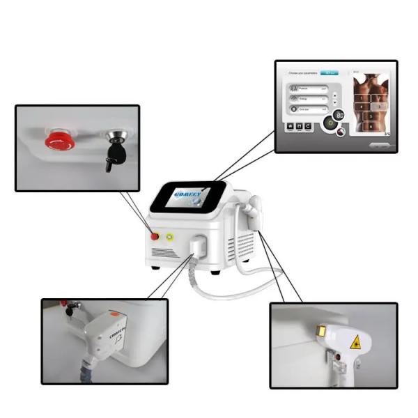 1000W Melhor Máquina de Eliminação de Cabelos de Diodo Laser de 808Nm