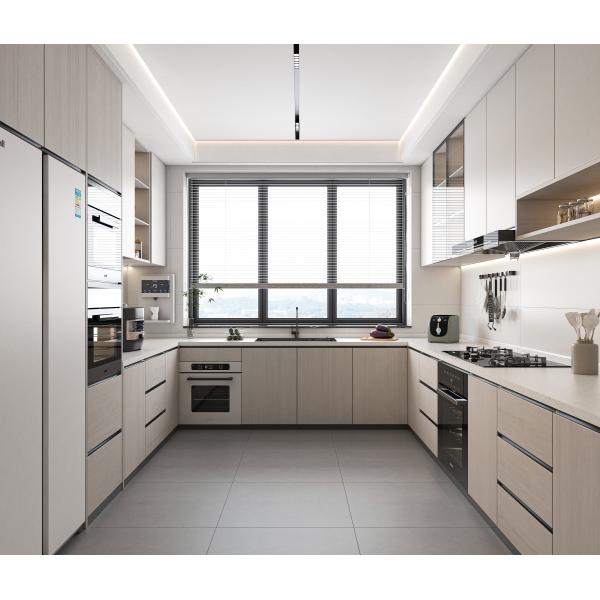 Modern Rock Board Tipo Abierto Decoración de cocina de la isla gabinete gabinete de cocina