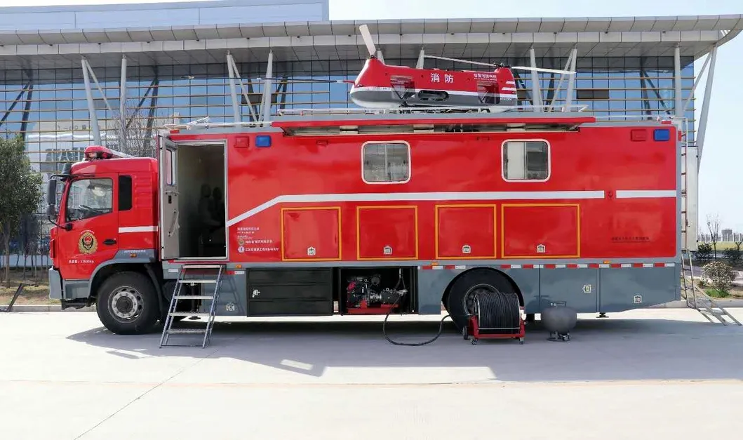 Isuzu Hino HOWO Uav Drone Emergency Support Vehicle Fixed Wing Uav Transportation Truck