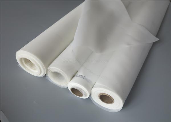 Acid Resistant Monofilament Nylon Filter Mesh Fabric White 115 CM Width For Filtering