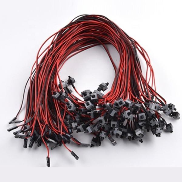 2 Pin SW PC Case Motherboard Swith on off Computer Reset Power ATX Cable