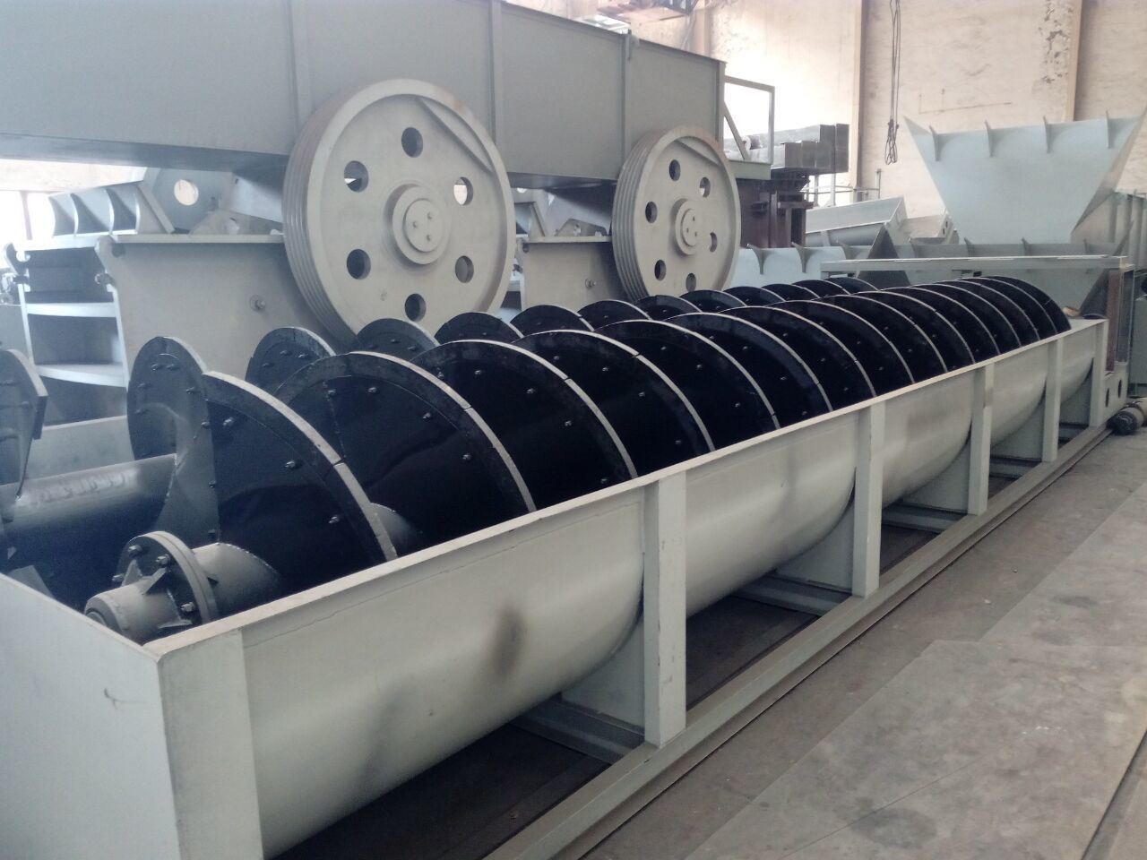 Spiral Sand Washer with Capacity T/H 100-350tph within Motor Power 11-18.5kw