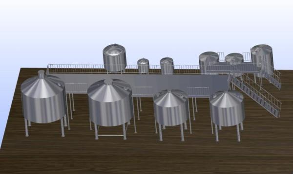 Stainless Steel 316 Turnkey Beer Brewing System Hand Or Automatic Control