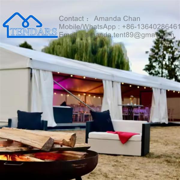 Тяжелая большая белая водонепроницаемая алюминиевая палатка ПВХ крышка свадебная палатка для продажи