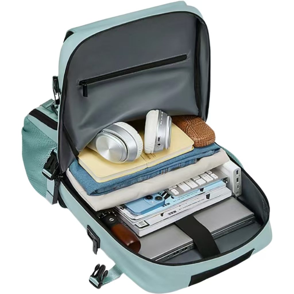 Ultra-Lightweight Travel Backpack for Women Men Large Capacity Multi-Functional Fashionable Satchel Waterproof Polyester Letter