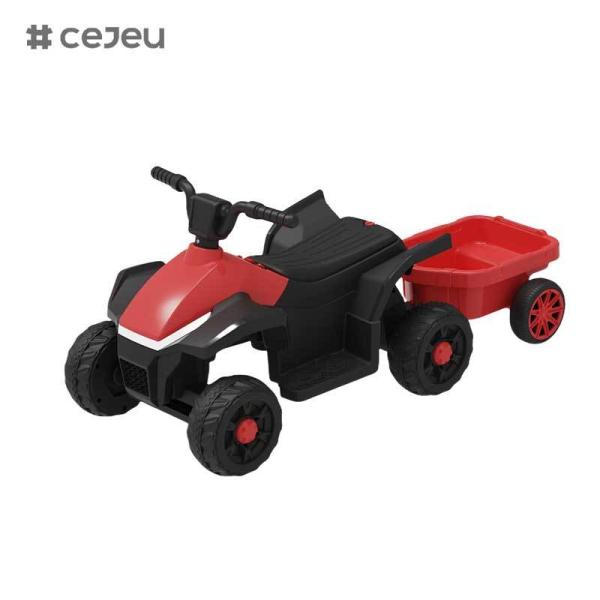 CJ-BEJ-3199 New 6-Wheel Electric Quad Bike Kids Battery-Powered Plastic Ride-on Vehicle One Drive Beach Off Road Toy Car