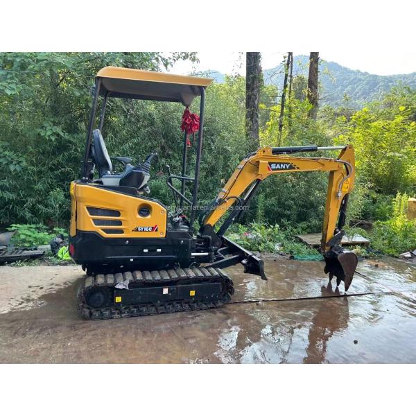 Excavadora SANY 16 usada con válvula hidráulica original y 0-2000 horas de trabajo