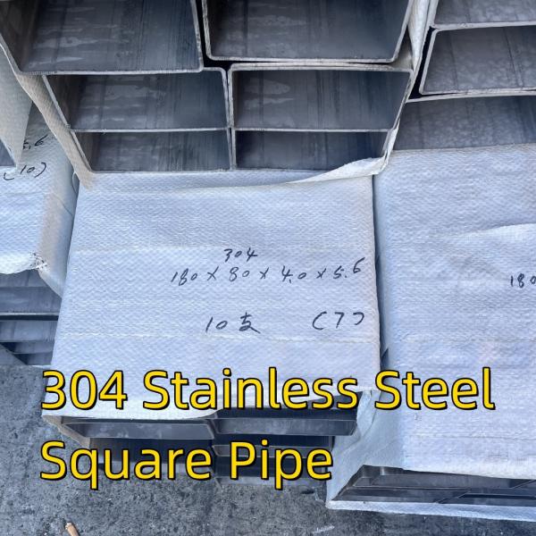 Stainless Steel 304 Square Pipe ASTM AISI DIN 1.4301 304 Stainless Steel Square/Rectangle/Oval Pipe