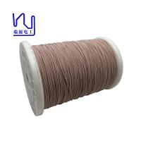 Litz recouvert de soie en métal émaillé en 44awg, fil rond en cuivre isolé