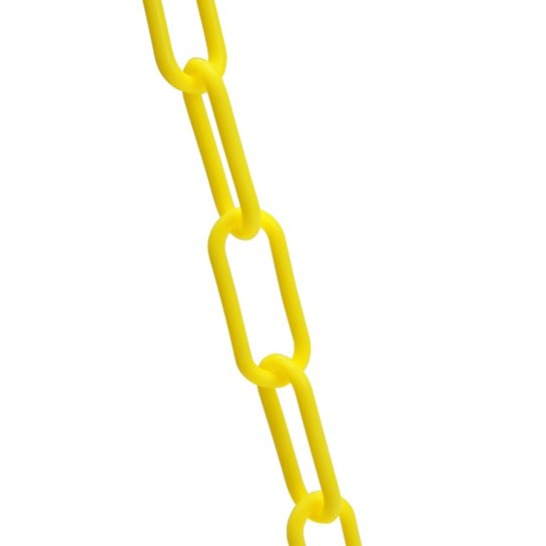100-Foot Yellow Plastic Safety Chain