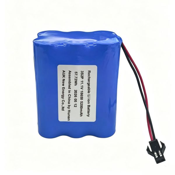 AUK 12V 11.1V 5200mAh 18650 Lithium ion Battery Pack 3S2P 57.72Wh With UN38.3 MSDS IEC62133 For Power Tools
