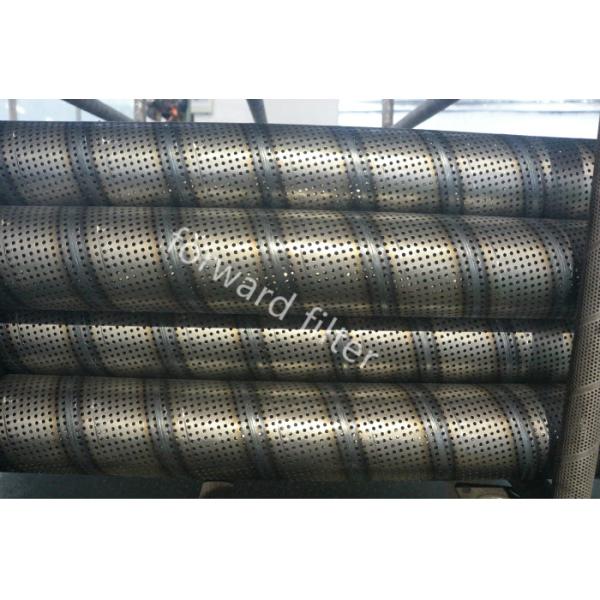 Steel Sand Control Screens , Perforated Stainless Pipe With Round Slot And Square