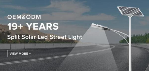 Low Power Consumption 30w LED Solar Street Lights With 90w Solar Panel IP65