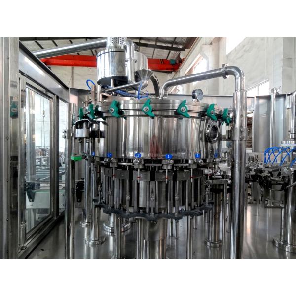 High Efficiency Carbonated Drink / Soda Water Filling Machine For Pulp Filling 3-In-1
