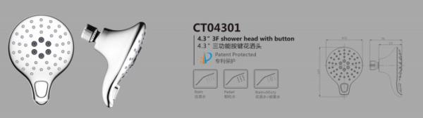 Magic Spray G1/2 Satin Finish SUS304 Hand Shower for Bathroom