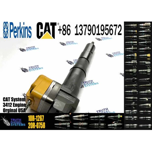 Inyector de combustible diésel 232-1171 10R-1267 para motor Caterpillar 3412E 631D 633D 631G 639D 637D Tractor de ruedas 773E Camión 988F II