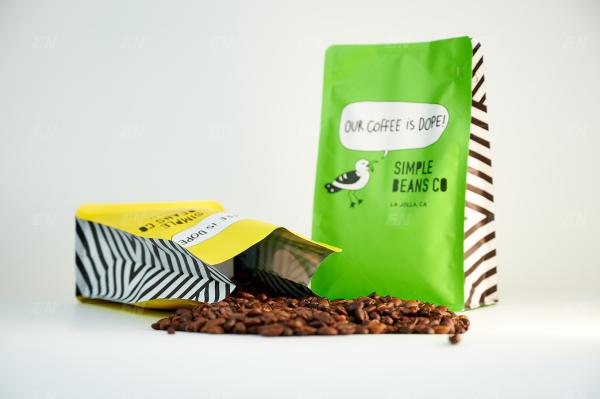 Digital Printing Flat Bottom Pouch With Valve Moisture Proof