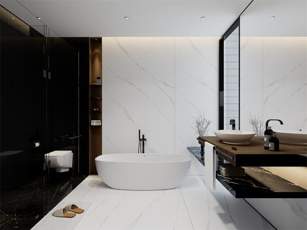 AAA Grade Carrara White Sintered Stone Slab 1420x2700mm Matte