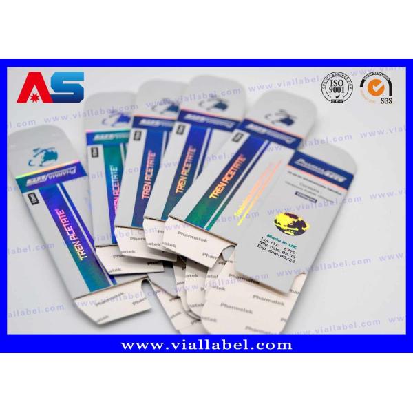 Impressão cosmética do holograma da prata da caixa do tubo de ensaio 20ml