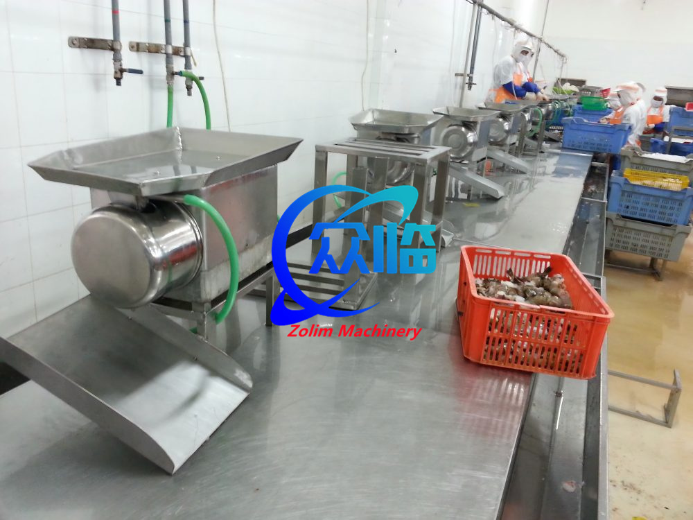 High Speed Shrimp Deveining Machine 70Pcs/Min Automatic Shrimp Deveiner