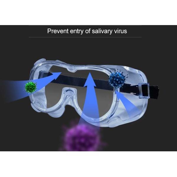 Absorbing 99% UV Surgery Safety Glasses Chemical Resistant Enclosed Labor