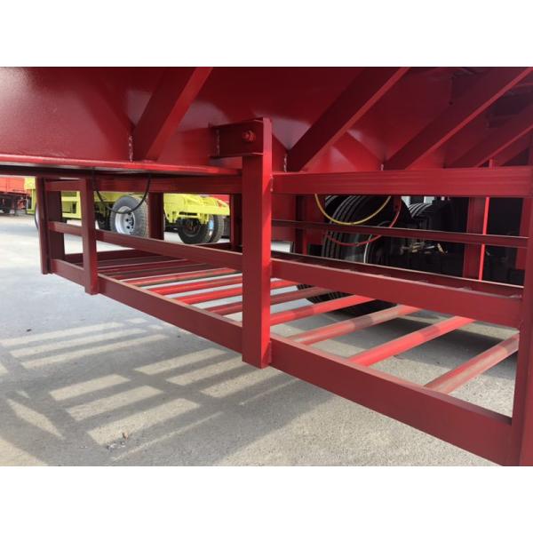Heavy Duty 45 Foot Flatbed Trailer With Bogie Suspension For Kuwait Transportation