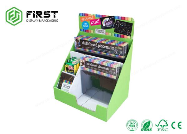 Caixas de exposição de papel recicláveis personalizadas do contador do cartão do OEM da cópia de cor para cosméticos