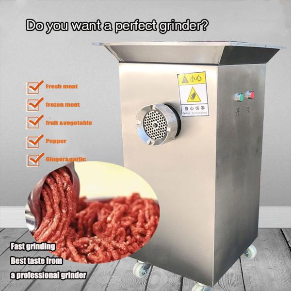 Fresh Frozen Meat Cutting Stainless Steel Meat Processing Machine 220v / 110v Voltage