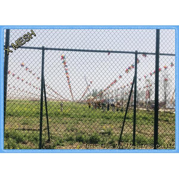 Коммерчески и жилое звено цепи покрытое ПВК ограждая перечисленный ИСО 1,5 дюймов