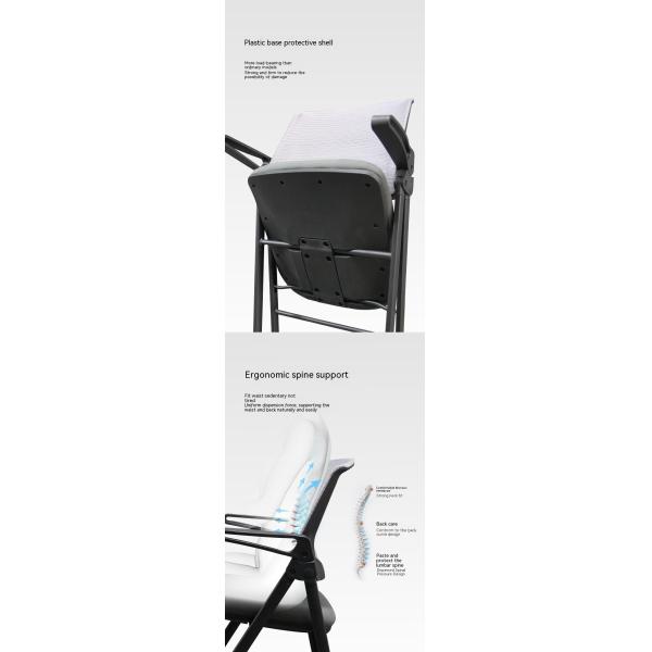 Comfortable Training Office Chair with Fixed Handrail Reclining and Foldable Design